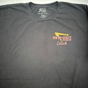 In N Out Burger Mens Size XXL T-Shirt Utah Fast Food Black